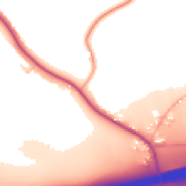 Daytime road noise heatmap for CV7 8FB