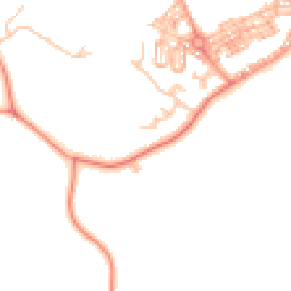 Daytime road noise heatmap for CV7 8FE