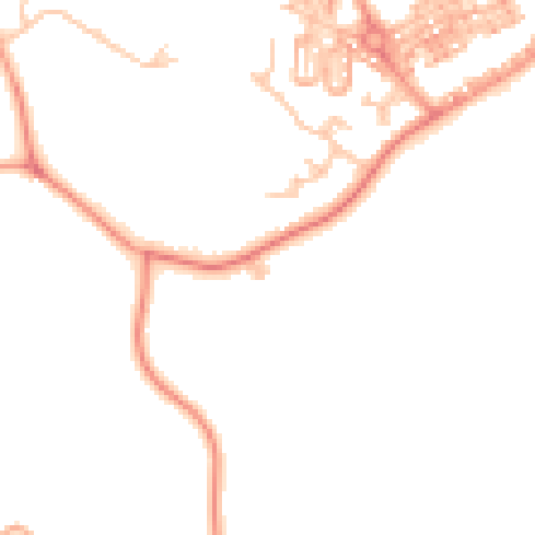 Daytime road noise heatmap for CV7 8FH