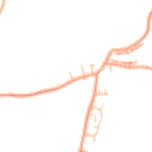 Daytime road noise heatmap for CV7 8FN