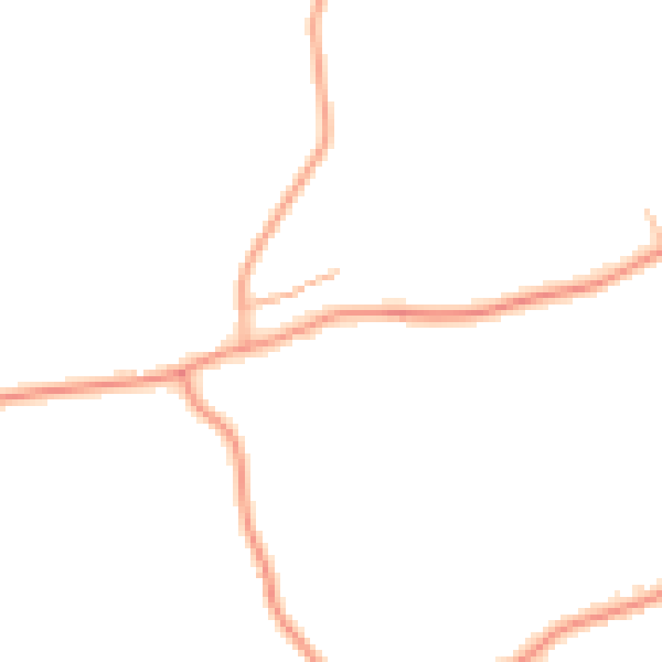 Daytime road noise heatmap for CV7 8GH