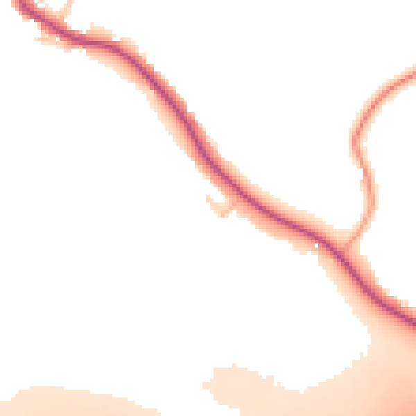 Daytime road noise heatmap for CV7 8HS