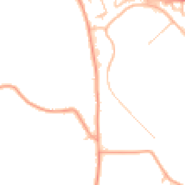 Daytime road noise heatmap for CV7 8HY