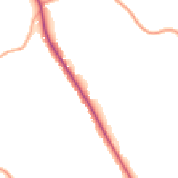 Daytime road noise heatmap for CV7 8JG