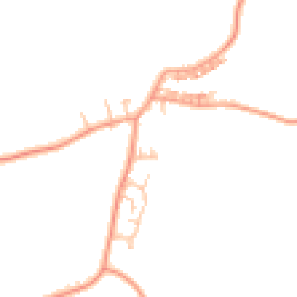 Daytime road noise heatmap for CV7 8NL