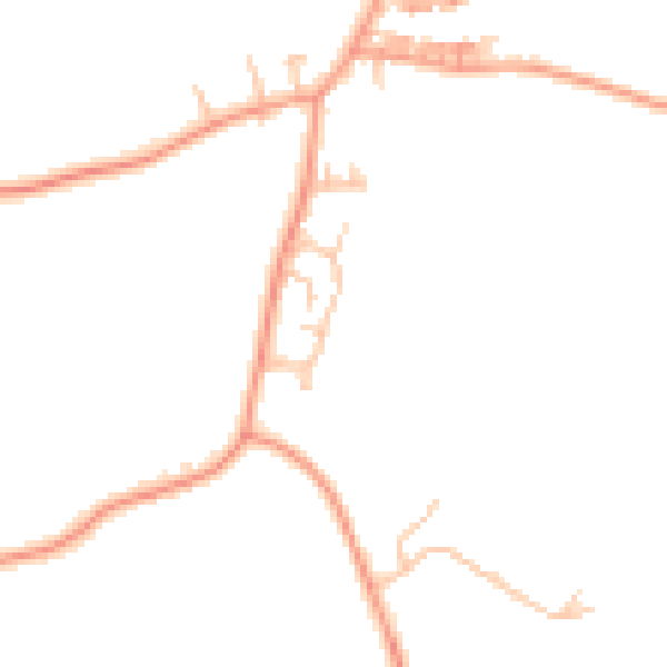 Daytime road noise heatmap for CV7 8NZ