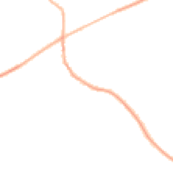 Night-time road noise heatmap for CV7 8PB