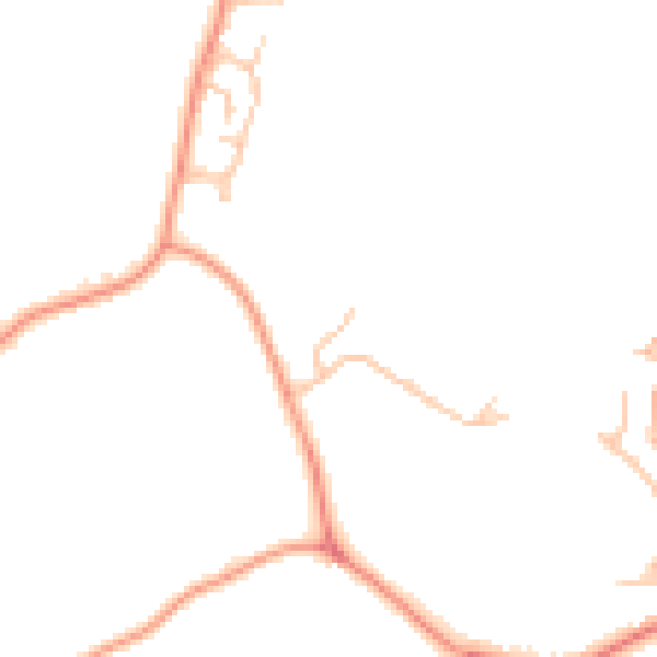 Daytime road noise heatmap for CV7 8PD