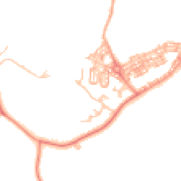 Daytime road noise heatmap for CV7 8PR