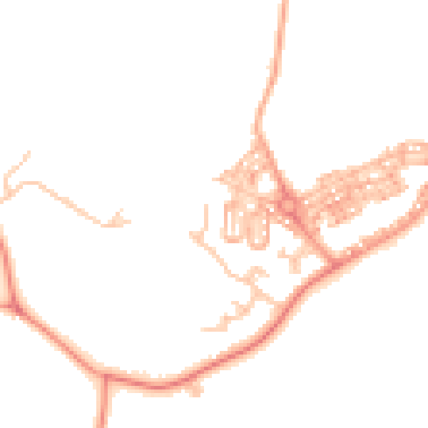 Daytime road noise heatmap for CV7 8PS