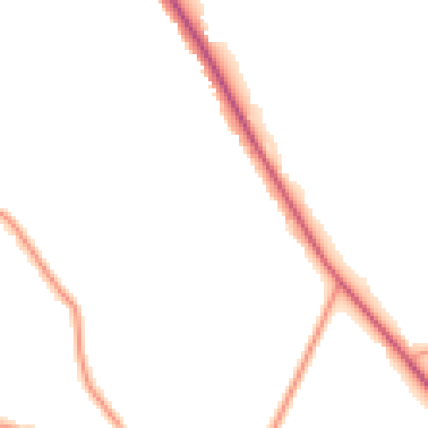 Daytime road noise heatmap for CV7 8PT