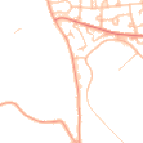 Daytime road noise heatmap for CV7 8QD