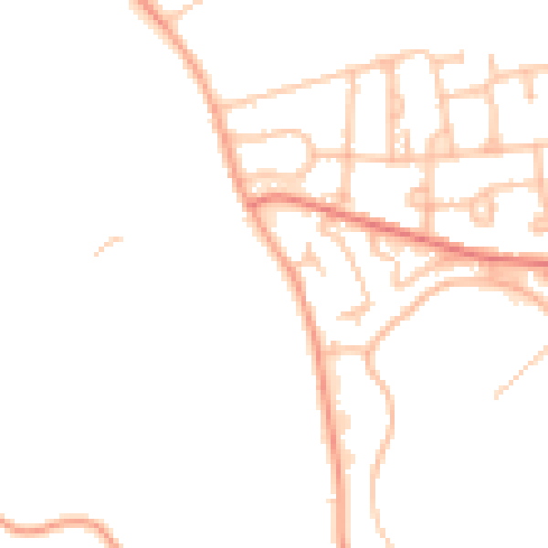 Daytime road noise heatmap for CV7 8SF