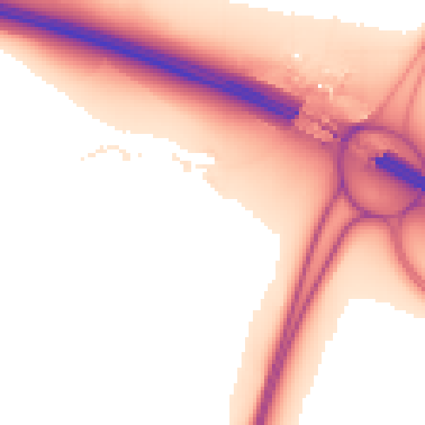 Night-time road noise heatmap for CV7 9AB