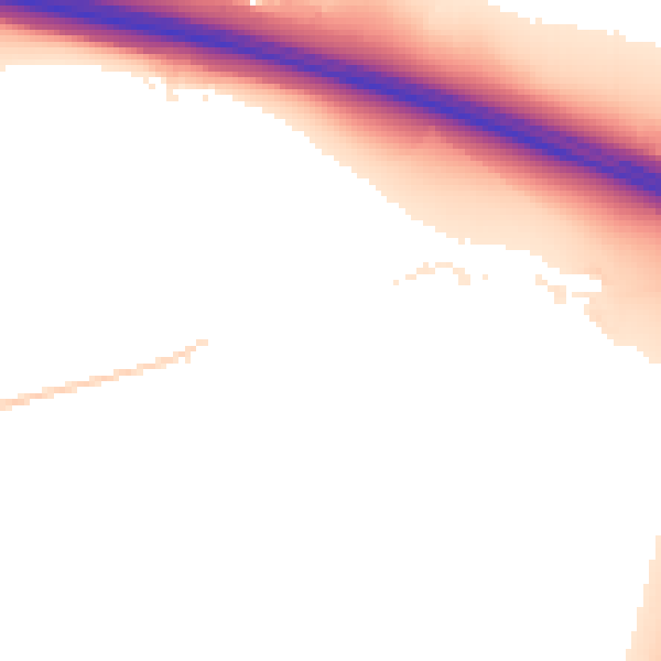 Night-time road noise heatmap for CV7 9AF