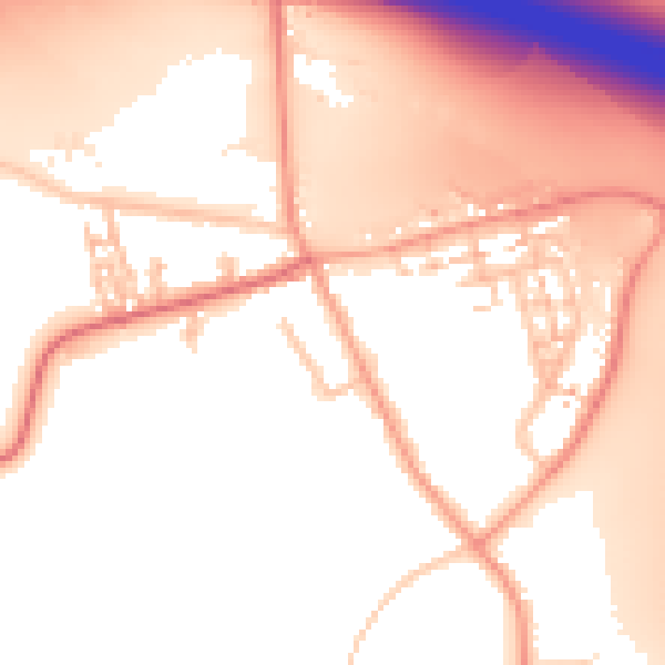 Daytime road noise heatmap for CV7 9AR
