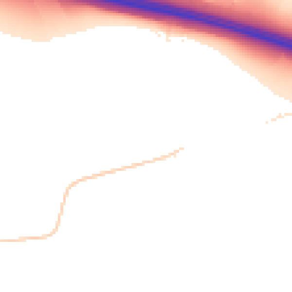 Night-time road noise heatmap for CV7 9AT