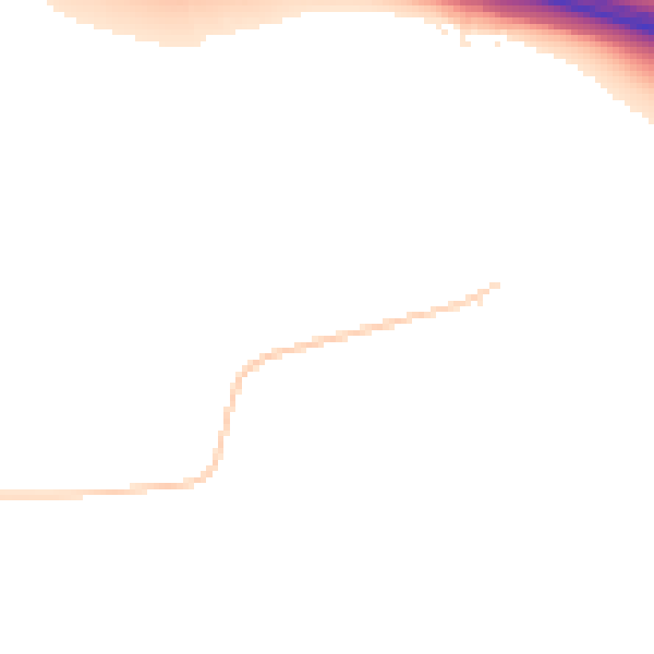 Night-time road noise heatmap for CV7 9AW