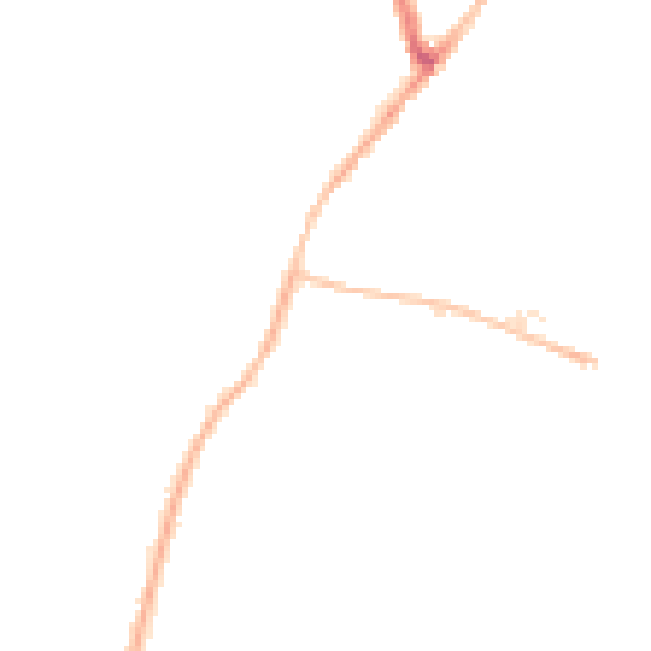 Night-time road noise heatmap for CV7 9AY