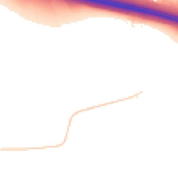 Night-time road noise heatmap for CV7 9BE