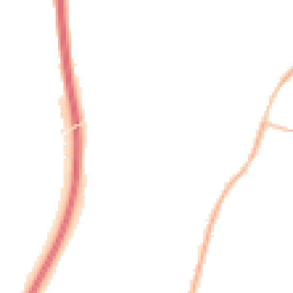 Night-time road noise heatmap for CV7 9BZ