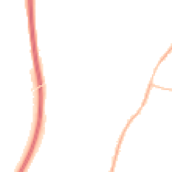 Night-time road noise heatmap for CV7 9DB