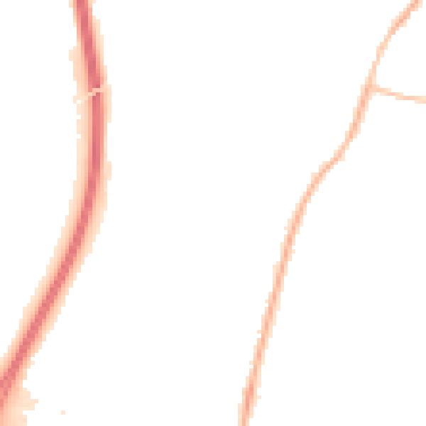 Night-time road noise heatmap for CV7 9DD