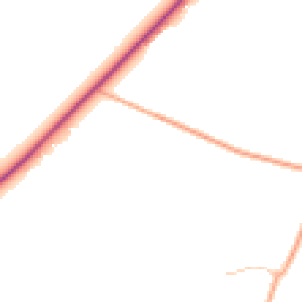 Daytime road noise heatmap for CV7 9FS