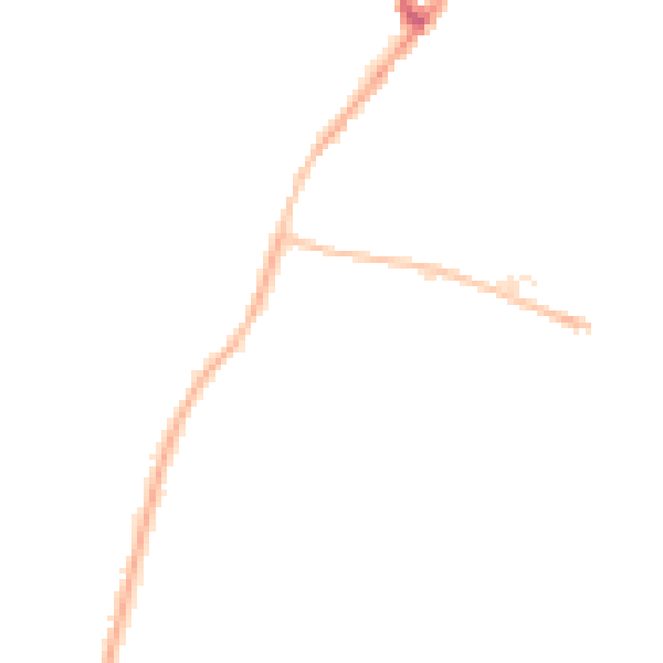 Night-time road noise heatmap for CV7 9FZ
