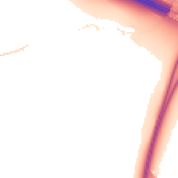 Night-time road noise heatmap for CV7 9HD