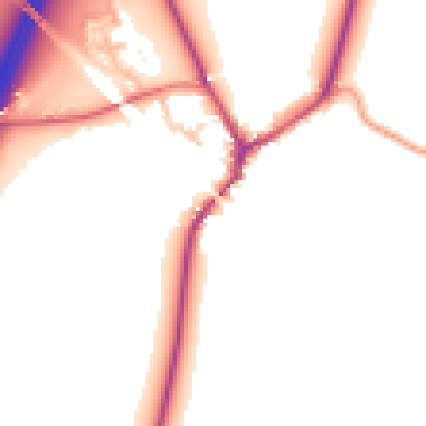 Daytime road noise heatmap for CV7 9HX