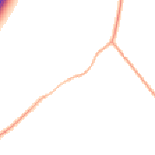 Night-time road noise heatmap for CV7 9HZ