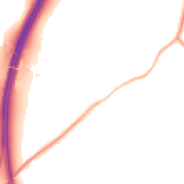 Night-time road noise heatmap for CV7 9JB