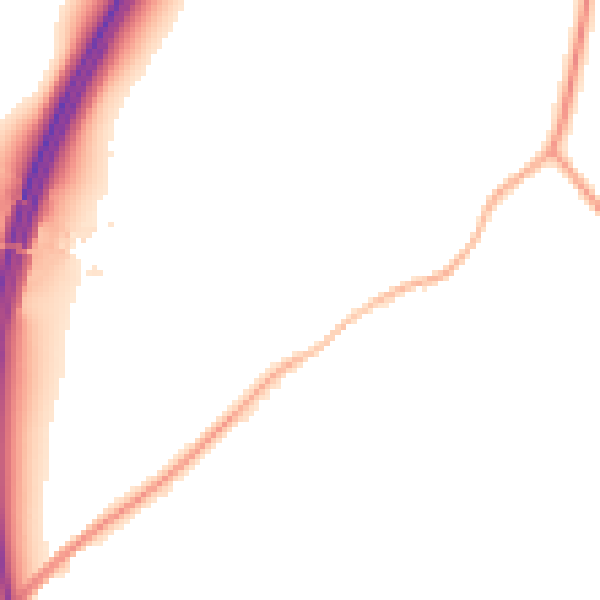 Night-time road noise heatmap for CV7 9JD