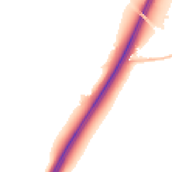 Night-time road noise heatmap for CV7 9LB