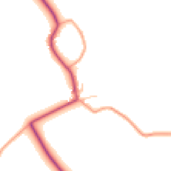 Daytime road noise heatmap for CV7 9LS