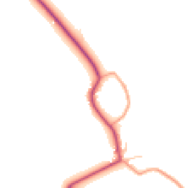 Daytime road noise heatmap for CV7 9LW