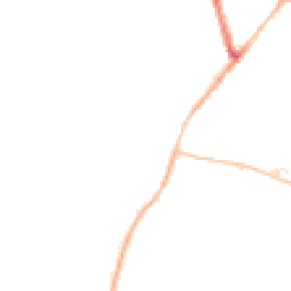 Night-time road noise heatmap for CV7 9PA