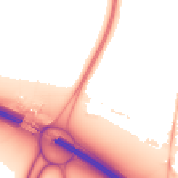 Night-time road noise heatmap for CV7 9PQ