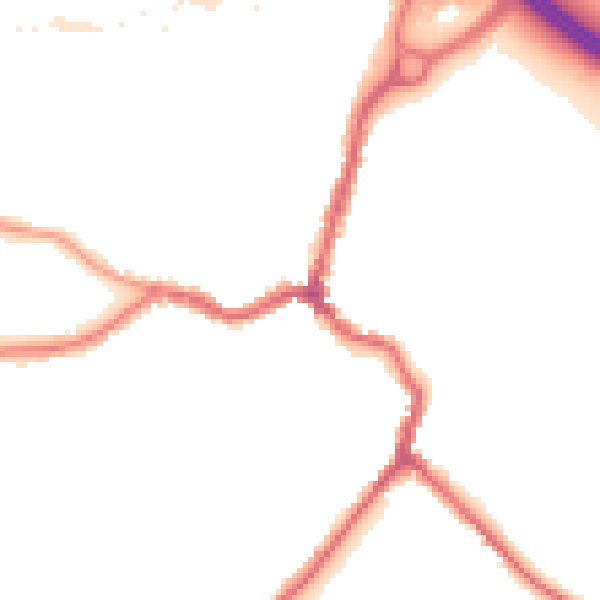 Night-time road noise heatmap for DA5 1AJ