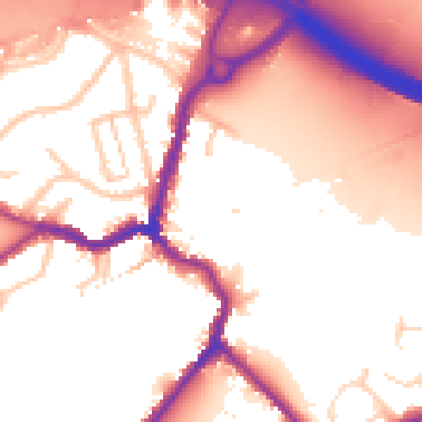 Daytime road noise heatmap for DA5 1BJ