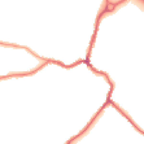 Night-time road noise heatmap for DA5 1BL