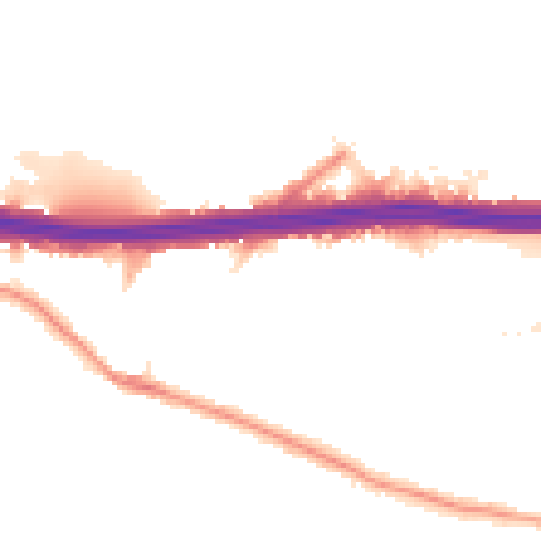 Night-time road noise heatmap for DA5 1EP