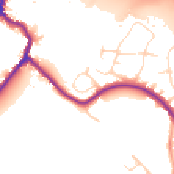 Daytime road noise heatmap for DA5 2DA