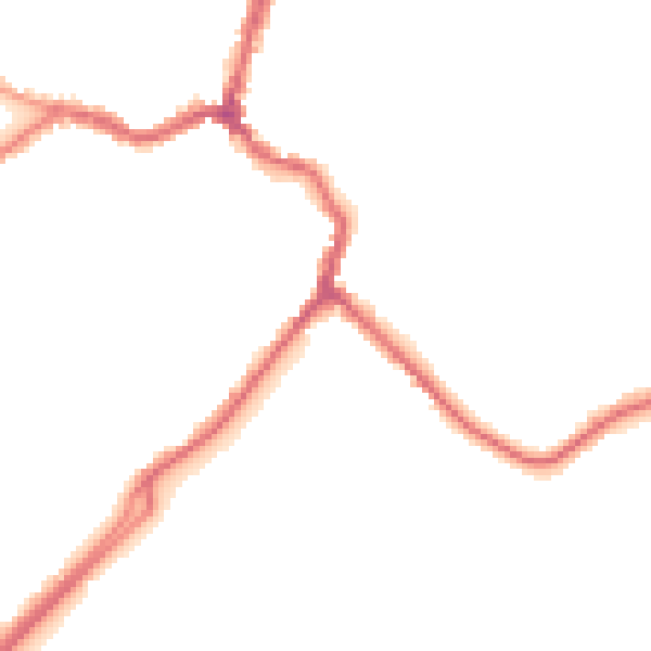 Night-time road noise heatmap for DA5 2FD