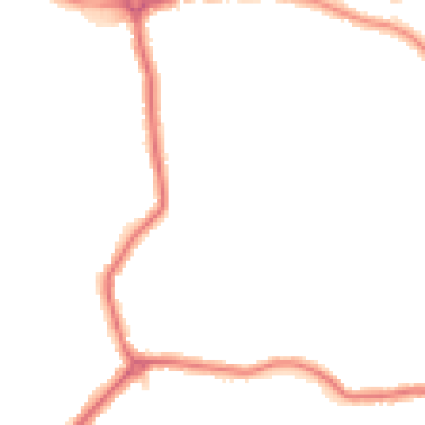 Night-time road noise heatmap for DA5 3ES