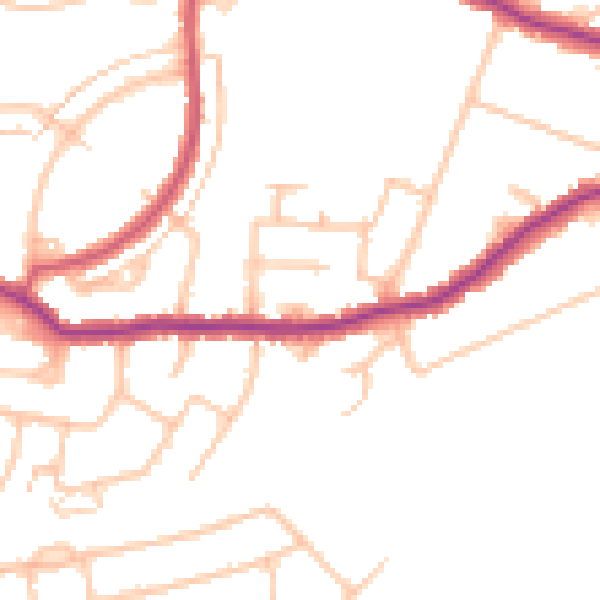 Daytime road noise heatmap for DA5 3LP
