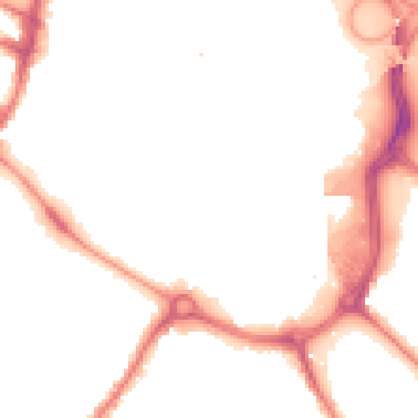 Night-time road noise heatmap for DE1 1AW