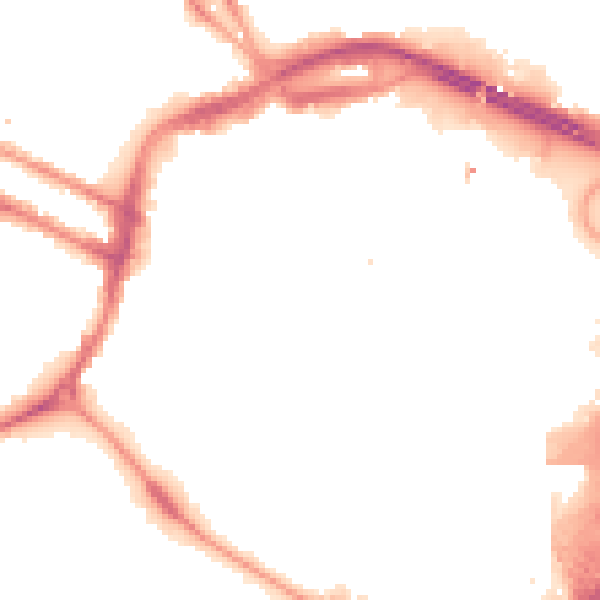 Night-time road noise heatmap for DE1 1BQ