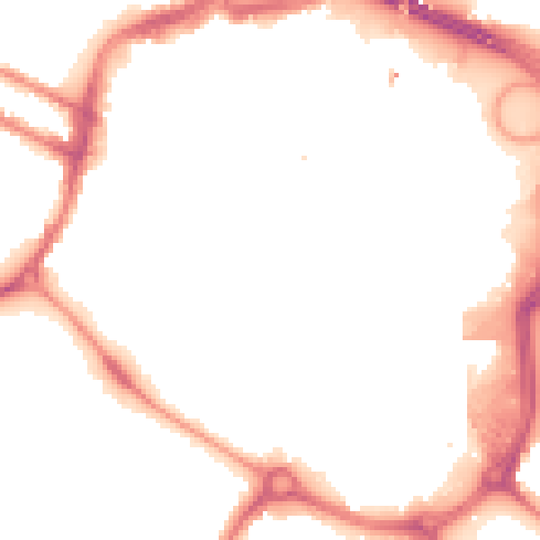 Night-time road noise heatmap for DE1 1EB